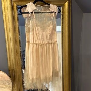 Rodarte for Target lace trim slip dress with tulle overlay size Medium
